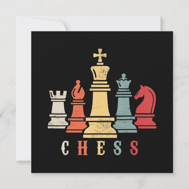 Invitación Chess Lover | Regalo de jaque mate de ajedrez (Anverso)