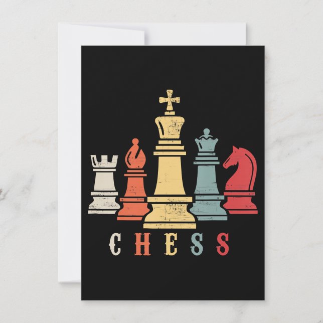 Invitación Chess Lover | Regalo de jaque mate de ajedrez (Anverso)