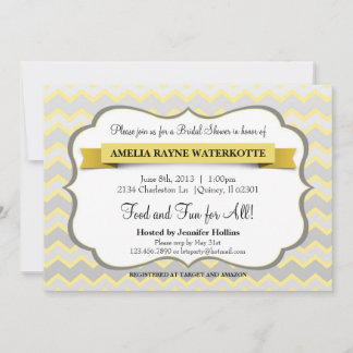 Invitación Chevron Bridal Shower