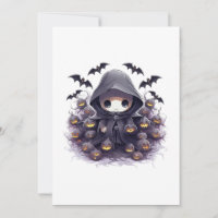 Chibi Segador Halloween - Fantasía Oscura Adorable