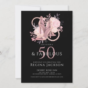 Invitación Chic 50 y fabulosos zapatos de baile Cumpleaños