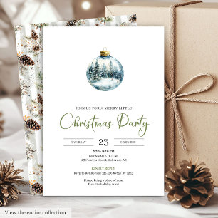 Invitación Chic Bohemio Acogedora Escena Invernal