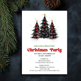 Invitación Chic Buffalo Check Festive Party Digital Invite