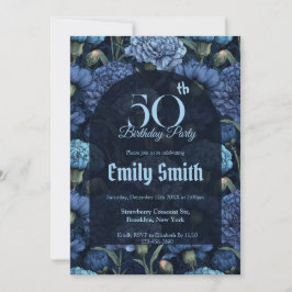Invitación Chic Carnation Aesthetic Nature-Inspired Parties