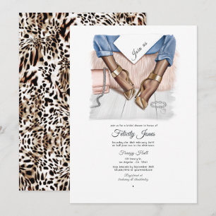 Invitación Chic de mezclilla para despedida de soltera
