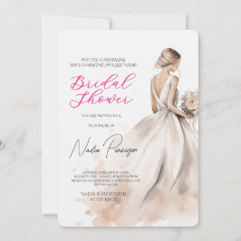 Invitación Chic Dressed for the Occasion Bridal Shower Party