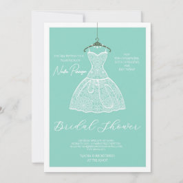 Invitación Chic Dressed for the Occasion Bridal Shower Party