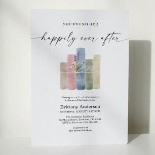 Invitación Chic Felices para Siempre Libro Floral Despedida d