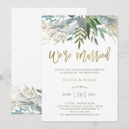 Invitación Chic Foliage | Estamos Casados