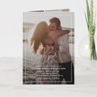 Chic Foto en Blanco y Negro Boda Moderna