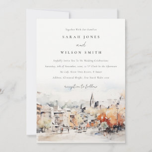 Invitación Chic Greenville Carolina del Sur Boda Paisaje