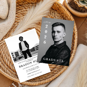 Invitación Chic Magazin  Licenciada Titulada, Graduación Mode