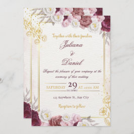 Invitación Chic Minimal Wedding Invitation