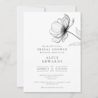 Chic Minimalista Código QR de Foto Floral Baile de