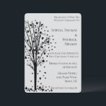 Invitación Chic Romantic Hearts Tree Grey Wedding<br><div class="desc">Chic Romantic Hearts Tree black and white love romantic grey wedding</div>