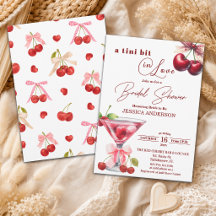 Chic Tini Bit enamorada Cherry Martini Despedida d