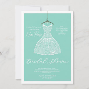 Invitación Chic vestido para la ocasión fiesta de despedida d