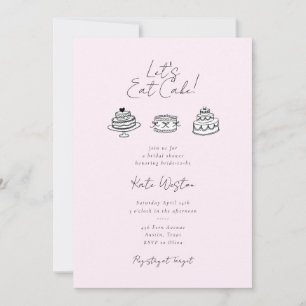 Invitación Chic Vintage Rosa Despedida de Soltera