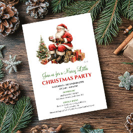Invitación Chic Watercolor Christmas Scene Holiday Invitation