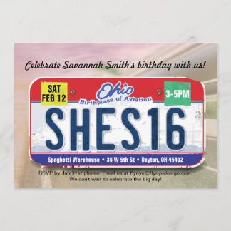 Invitación Chica 16a. Convocatoria de licencia de cumpleaños