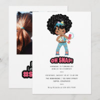 Chica afroamericana cabina telefónica selfie cumpl