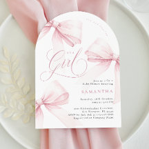 Chica Arch Pink Bow Baby Shower