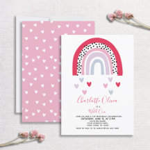 Chica arcoiris rosado 1 Fiesta de cumpleaños