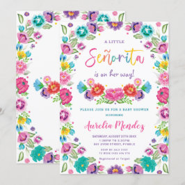 Invitación Chica Baby Shower de Floral Senorita española