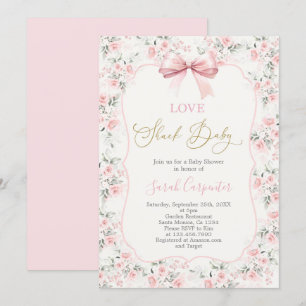 Invitación Chica Baby Shower de Love Shack