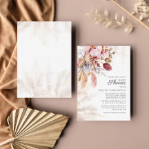 Chica Baby Shower de Pampas Grass Boho Dried Flowe