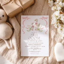 Chica Baby Shower de Silly Goose Vinatge Bow