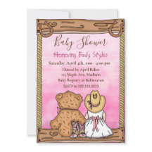 Chica Baby Shower | Vaquera y Oso de Teddy