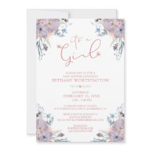 Chica Baby Shower Watercolor Wildflowers