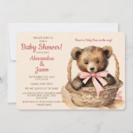Invitación Chica Bear Baby Shower