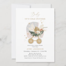 Chica bebé está frío fuera de Baby Shower