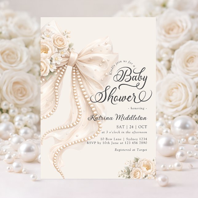 Invitación Chica Boho Floral Arco Elegante Baby Shower  (Subido por el creador)