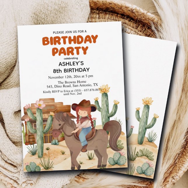 Invitación Chica bovina en la fiesta de cumpleaños 8 de cabal (Subido por el creador)