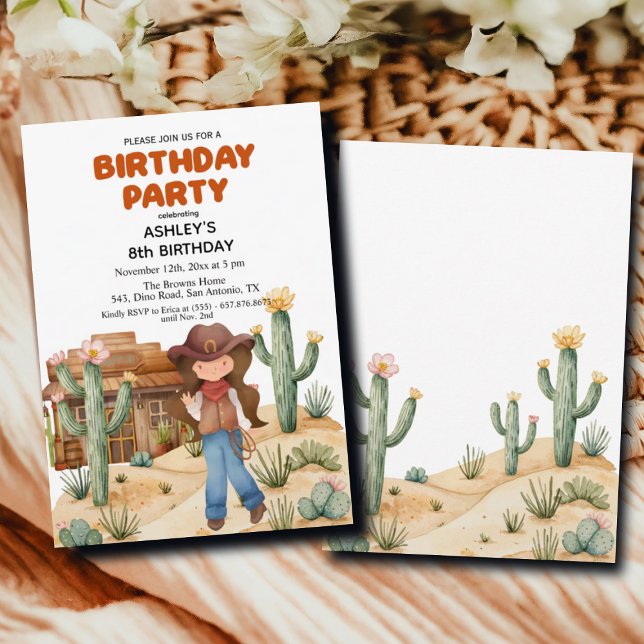 Invitación Chica bovina en la fiesta de cumpleaños 8 en el de (Subido por el creador)