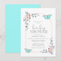 Chica caprichoso de mariposa cúrcuta Baby Shower