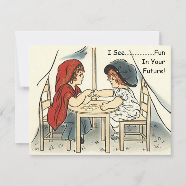 Invitación Chica con su futuro les dijo a los niños invitacio (Anverso)