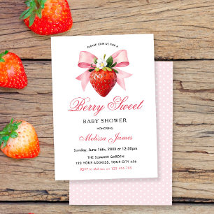 Invitación Chica Coqueta Dulce Fiesta de Bebé