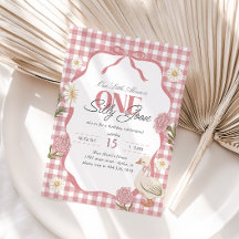 Chica Cottagecore Rosa 1° cumpleaños