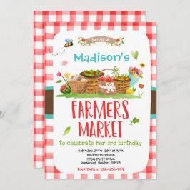 Invitación Chica cultivada localmente en el mercado