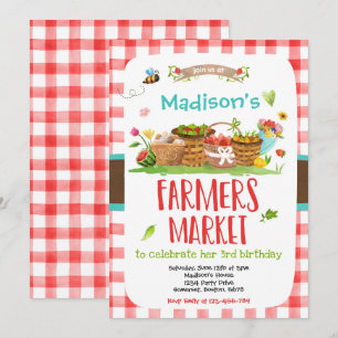 Invitación Chica cultivada localmente en el mercado