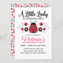 Chica Cute Primer Fiesta de Cumpleaños