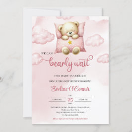 Invitación Chica de acuarela que podemos esperar con ansiedad