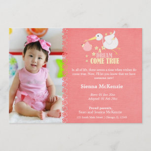 Invitación Chica de Adopción