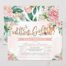 Chica de Animales de Bosque de Bosque con Encanto