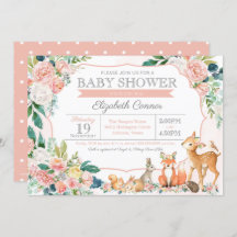 Chica de Animales de Bosque de Bosque con Encanto