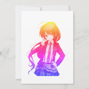 Invitación chica de anime